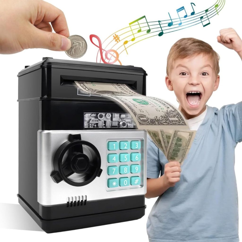 Alcancía Infantil Juguete Para Niños Con Sonido Caja Fuerte