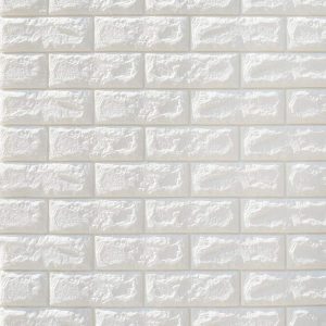 Placas Autoadhesivas 3d Para Pared Blanco Ladrillo 70x77cm.
