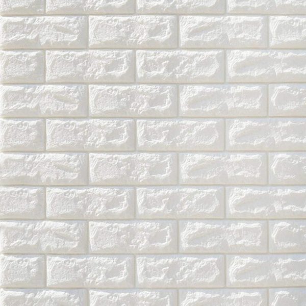 Placas Autoadhesivas 3d 70x77 Blanco Ladrillo Pack 30 Placas