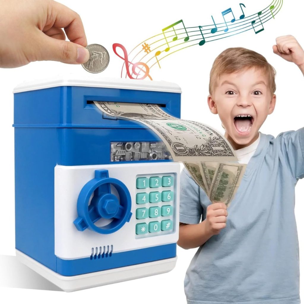Alcancía Infantil Juguete Para Niños Con Sonido Caja Fuerte