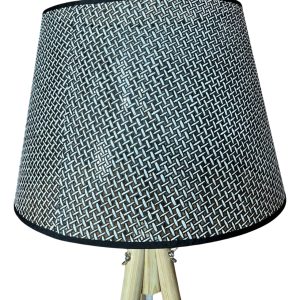 Lámpara De Pie Nórdica De Madera Trípode Con Pantalla: imagen 2