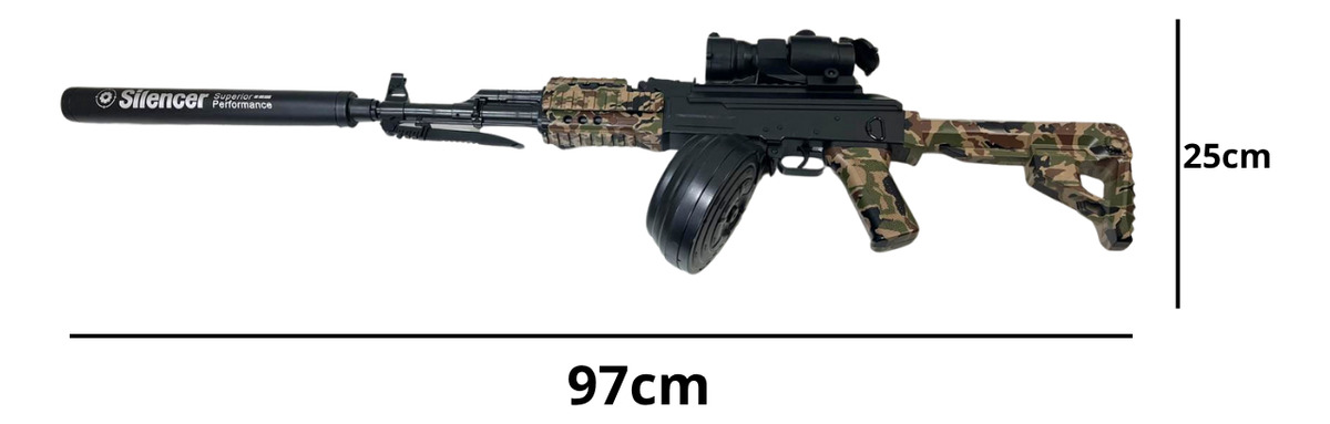Hidrogel Metralleta Recargable Con Balines Arma Calidad: imagen 3