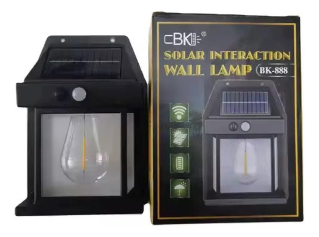 Lampara Farol Solar Foco Led Exterior