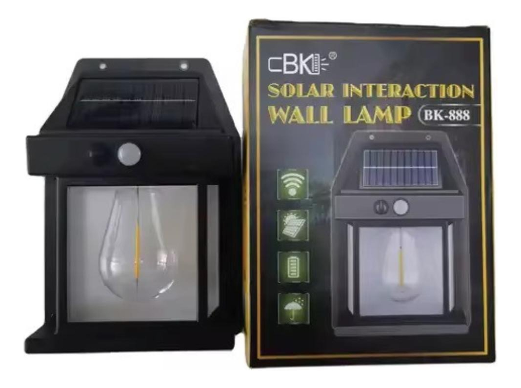 Lampara Farol Solar Foco Led Exterior: imagen 1