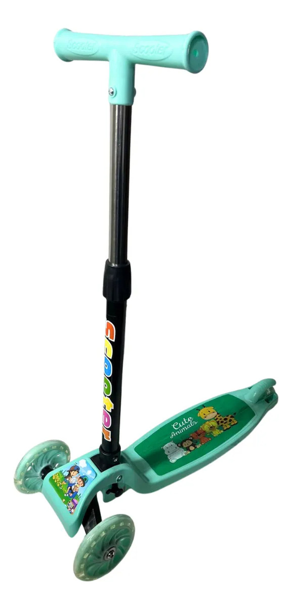 Monopatín Tripatín Scooter Diseños Con Luces Led Regulable