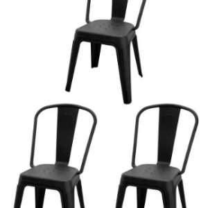 Pack X3 Silla Metálica De Comedor Tolix: imagen 1