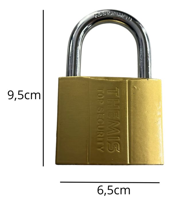 Candado De Bronce Industrial 63mm 3 Llaves