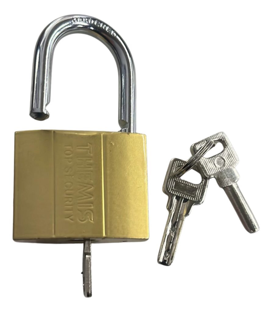 Candado De Bronce Industrial 63mm 3 Llaves