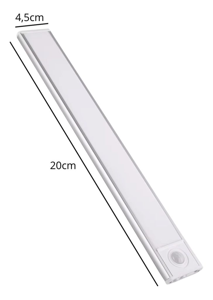 Tubo Luz Led Lampara Fina Recargable Usb 20cm