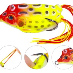 Señuelo Rana Silicona Anti Enganche Anzuelo Pesca Tararira: imagen 4