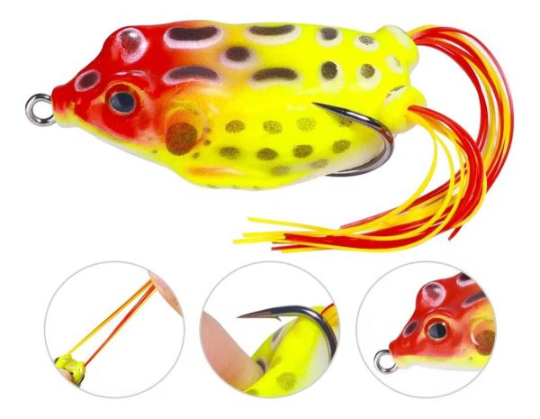 Señuelo Rana Silicona Anti Enganche Anzuelo Pesca Tararira