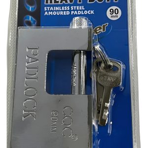 Candado De Perno 90mm Gancho Horizontal Metálico Seguridad: imagen 1