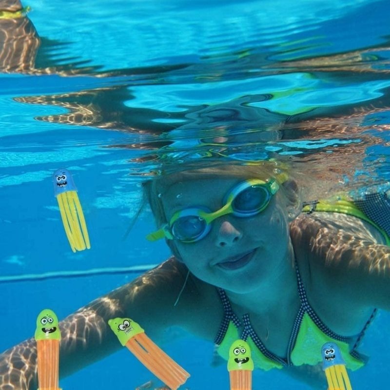 Juego Piscina Palos De Buceo Diseño Calamares Pack X 3: imagen 5