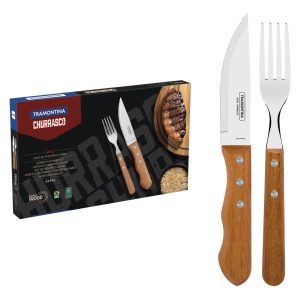 Juego Jumbo Para Asado 12 Piezas Churrasco Tramontina Tn7790 Marrón