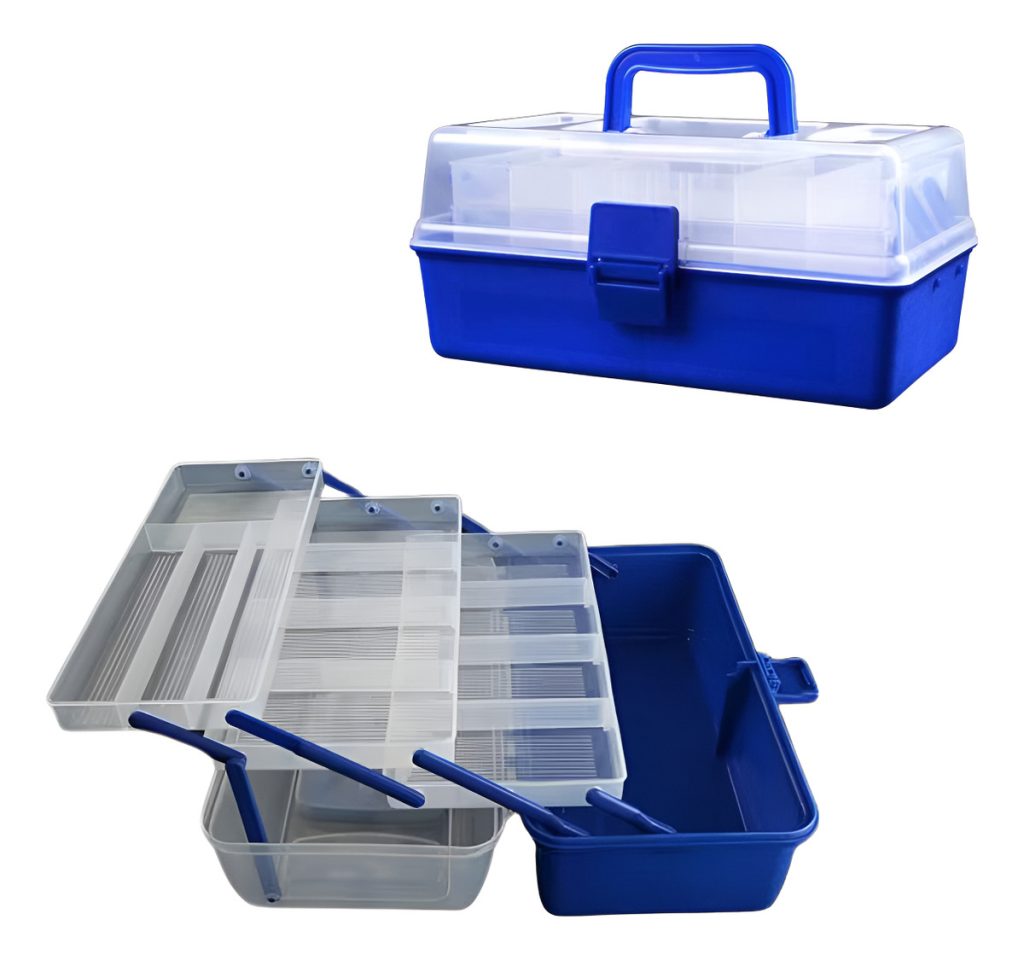 Caja De Pesca 3 Bandejas Deslizables Tipo Maletin Calidad
