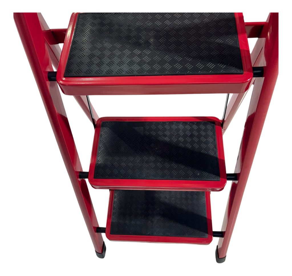 Escalera Plegable 3 Escalones Antideslizante Acero Calidad