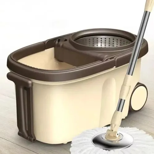 Balde Mopa Giratoria 360° Centrifugador + Mopa De Regalo - Imagen 5