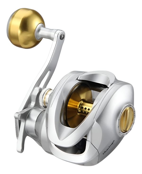 Reel De Pesca Rotativo Derecho Modelo Galleta