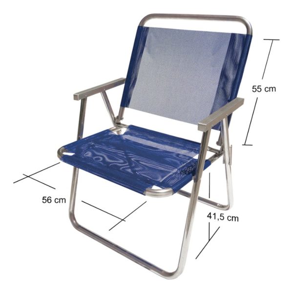 Silla De Playa Tamaño Grande Xl Calidad Aluminio