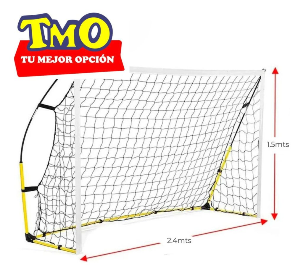 Arco De Fútbol 2,4.x1,5 Mts Portátil Plegable + Red