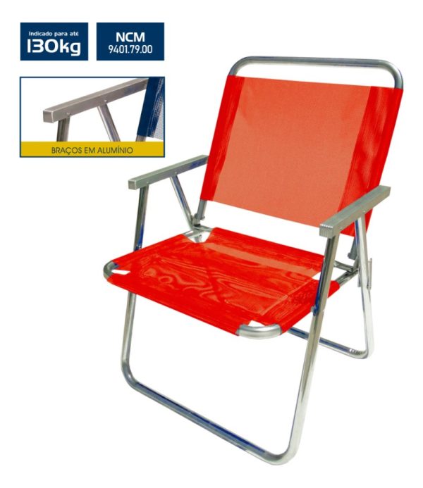 Silla De Playa Tamaño Grande Xl Calidad Aluminio