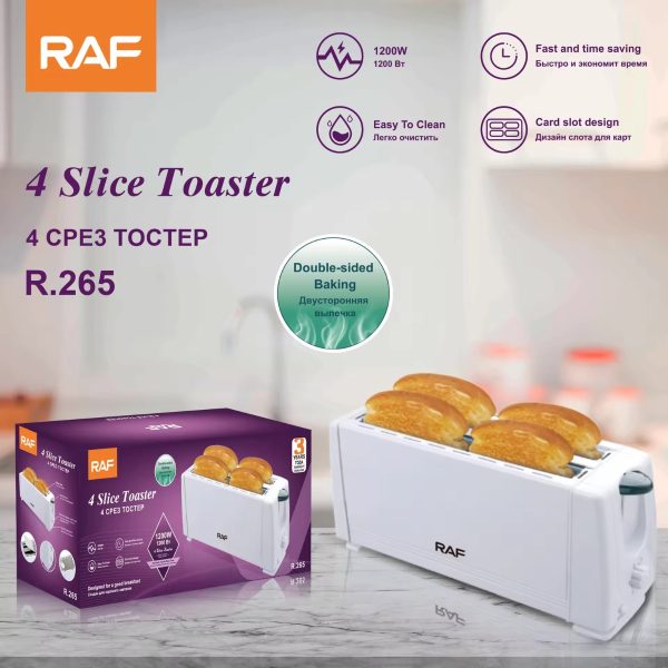 Tostadora Raf Automática 4 Panes Gran Calidad 6 Niveles