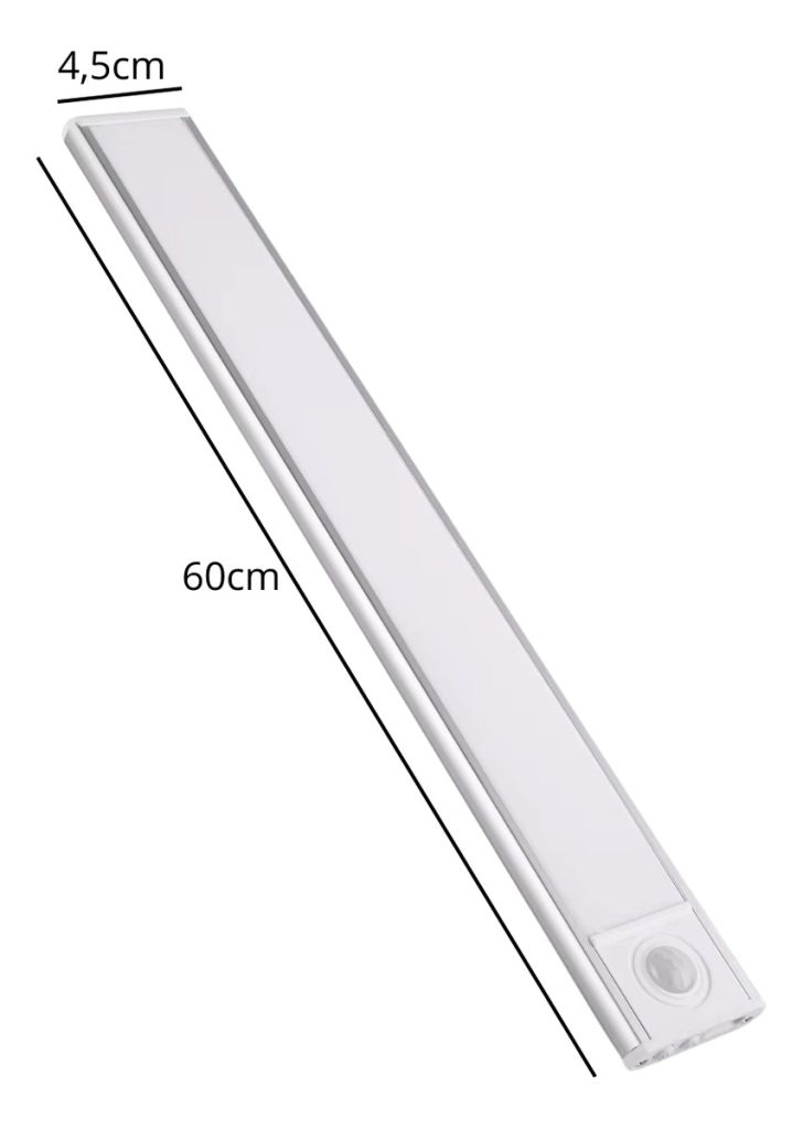 Tubo Luz Led Lampara Fina Recargable Usb 60cm