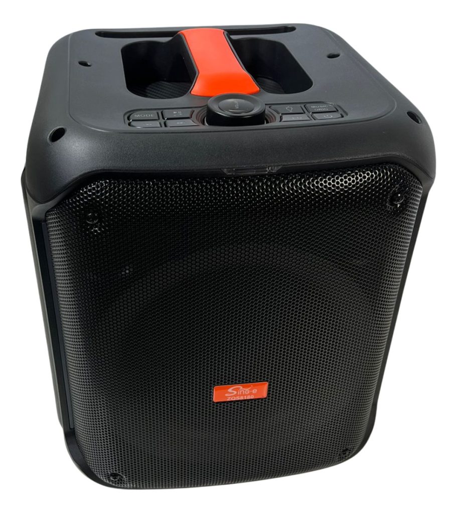 Parlante Portátil Con Bluetooth 8 Pulgadas Más Microfono Negro