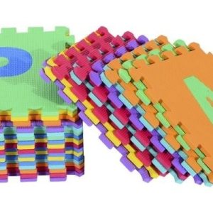Alfombra Goma Eva Puzzle Alfabeto 26 Piezas 30 X 30 Cm.
