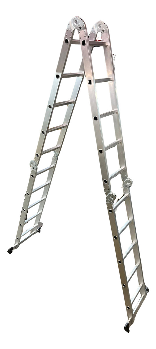 Escalera De Aluminio Plegable 5,60mts Calidad: imagen 2