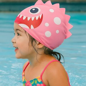 Gorra De Natación Piscina Con Diseño Infantil Silicona: imagen 4