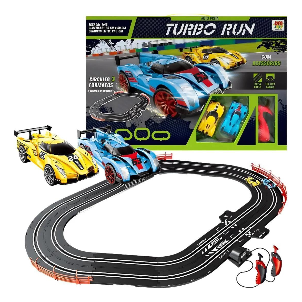 Pista De Autos Doble De Carrera Eléctrica Top Turbo: imagen 1