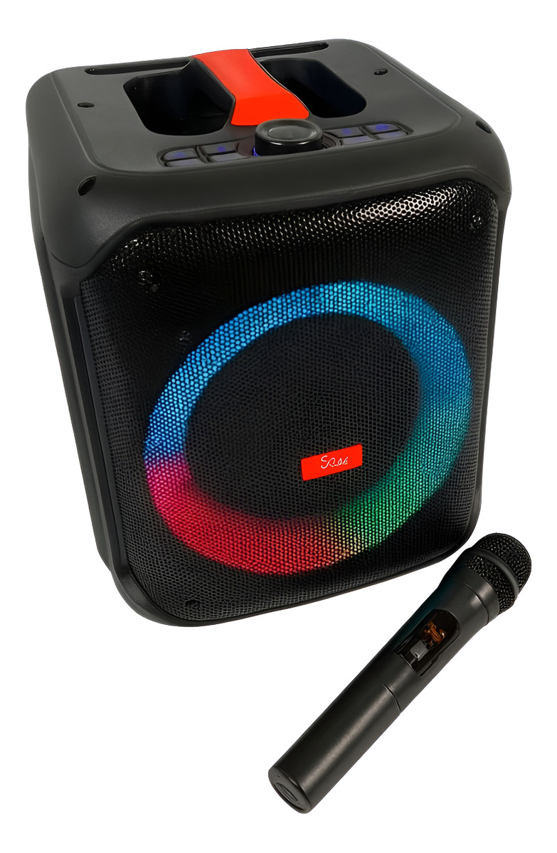 Parlante Portátil Con Bluetooth 8 Pulgadas Más Microfono Negro: imagen 1