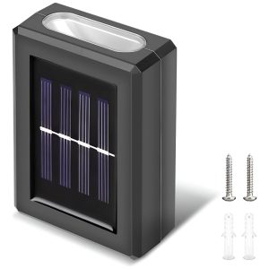 Promo 6 Focos Farol Solar Led Aplique Decoración Fotocélula: imagen 1