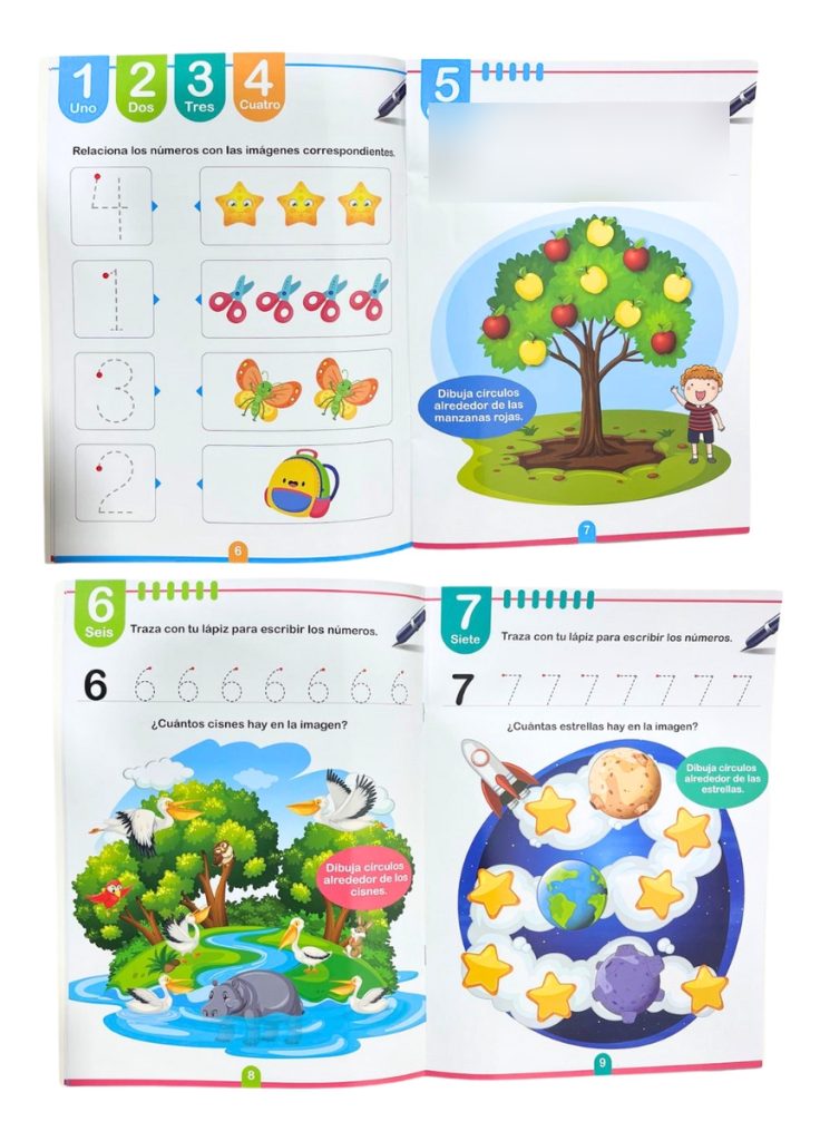 Libro Cuaderno Educativo Infantil Los Primeros Números