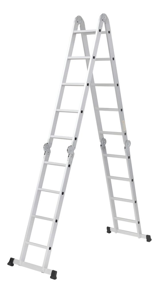 Escalera De Aluminio Plegable 5,60mts Calidad