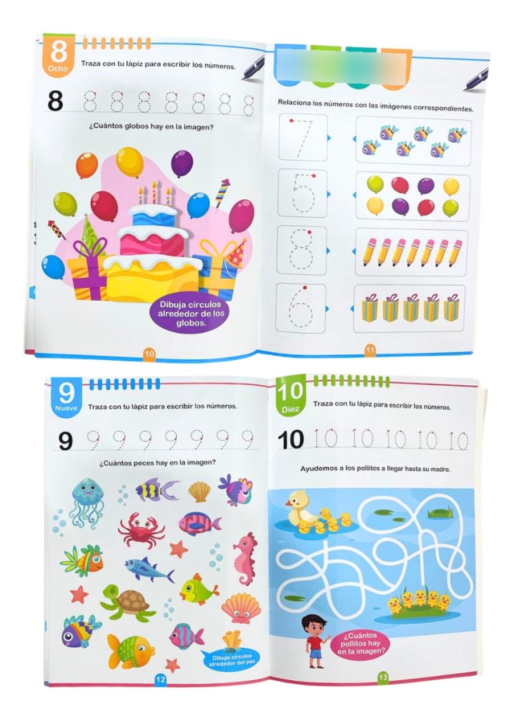 Libro Cuaderno Educativo Infantil Los Primeros Números