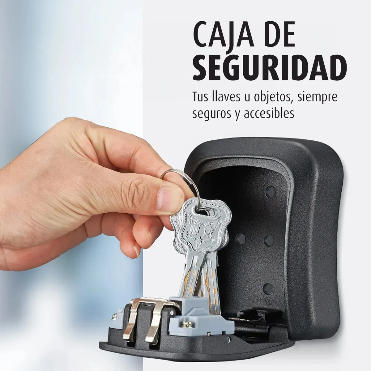 Caja Porta Llaves Seguridad Con Código Para Amurar A Pared: imagen 3