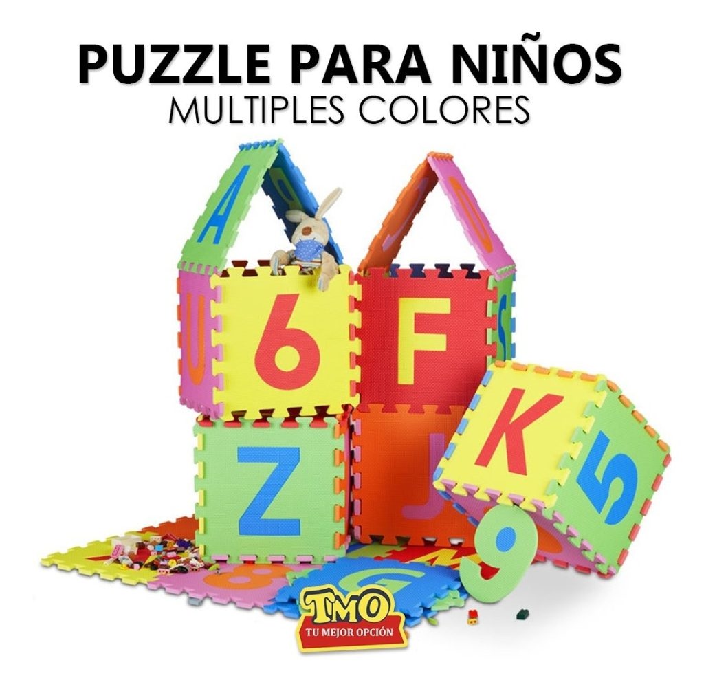 Alfombra Goma Eva Puzzle Alfabeto 26 Pzas + Mini Puzzle Goma