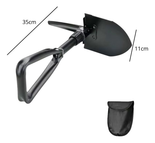 Pala Con Pico Plegable Con Estuche De Camping Jardin Playa
