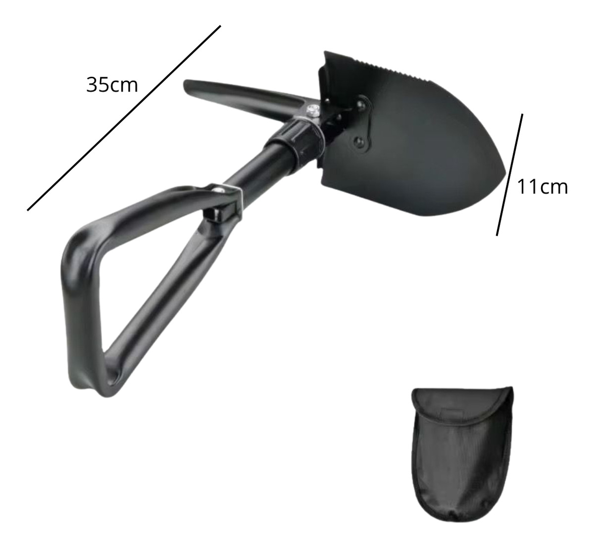Pala Con Pico Plegable Con Estuche De Camping Jardin Playa: imagen 2