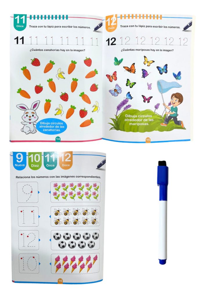 Libro Cuaderno Educativo Infantil Los Primeros Números