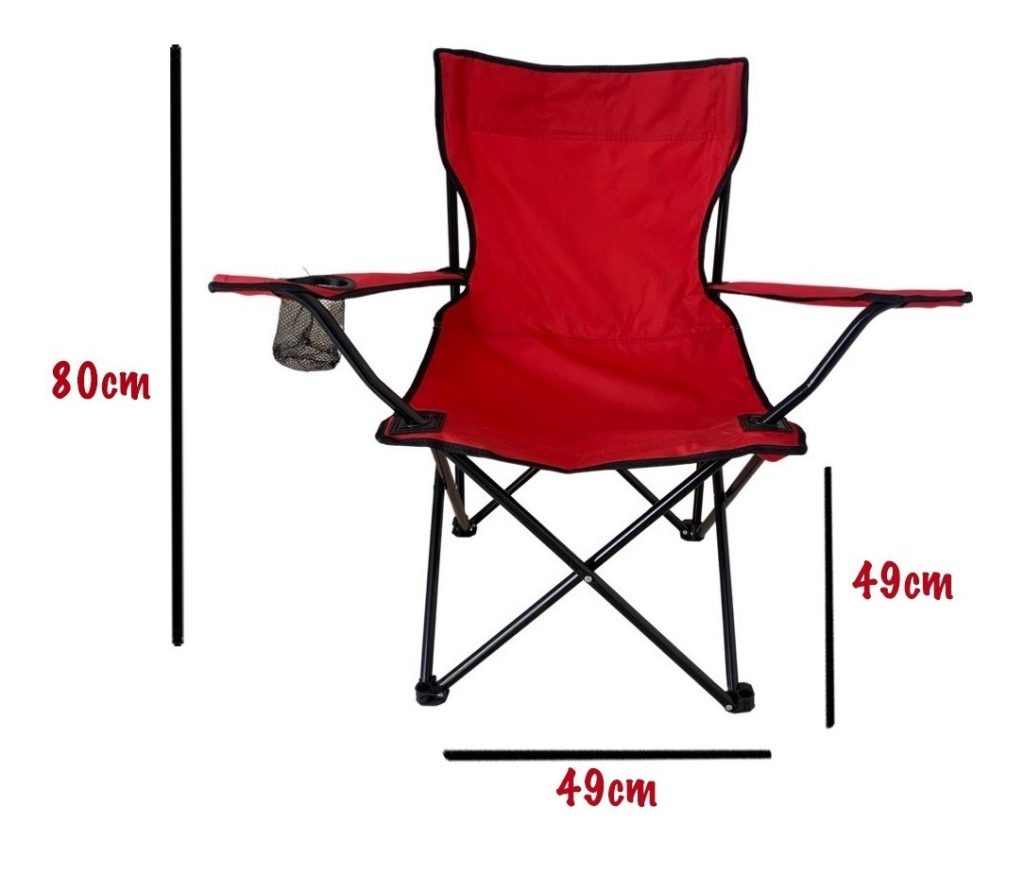 CJR Silla Plegable con Funda Reposera