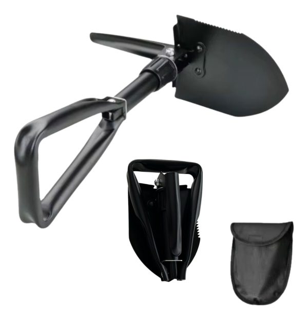 Pala Con Pico Plegable Con Estuche De Camping Jardin Playa