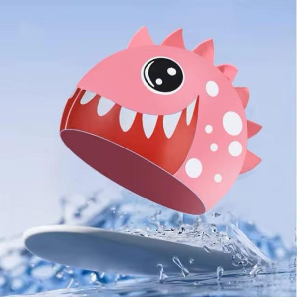 Gorra De Natación Piscina Con Diseño Infantil Silicona