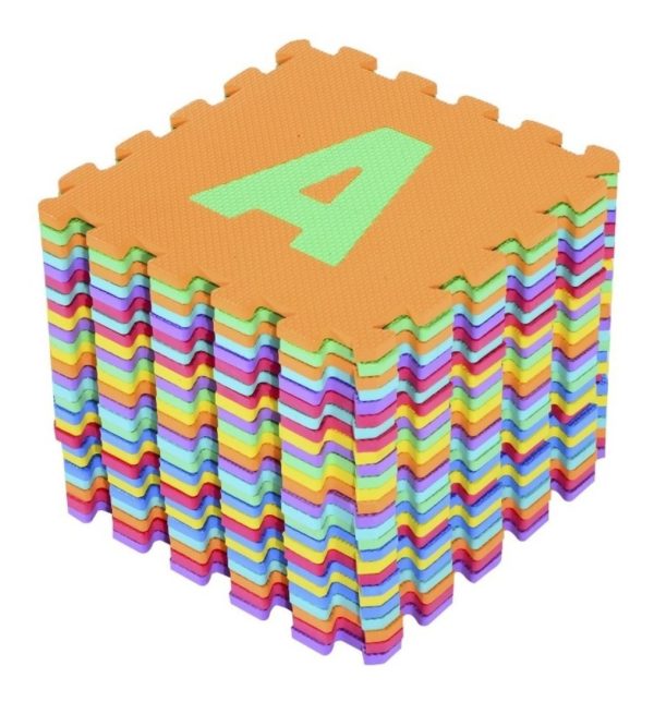 Alfombra Goma Eva Puzzle Alfabeto 26 Piezas 30 X 30 Cm.