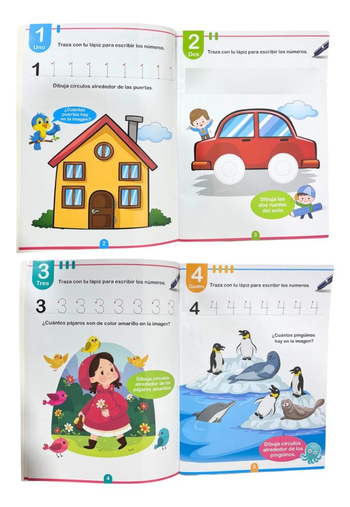 Libro Cuaderno Educativo Infantil Los Primeros Números