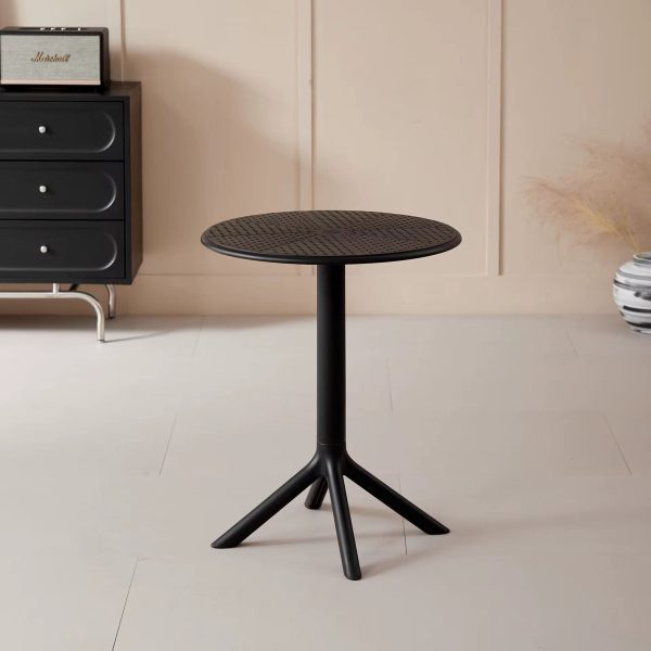 Mesa Redonda De Plastico Pvc Para Jardin Patio Hogar Calidad