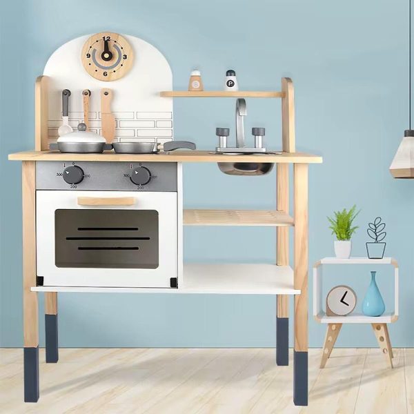 Cocina Cocinita De Madera Juguete Didactico Infantil