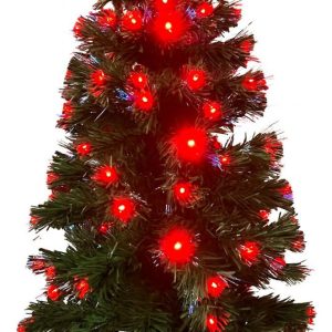 Árbol De Navidad Incluye Luces Led Y Estrella 1,20m Altura